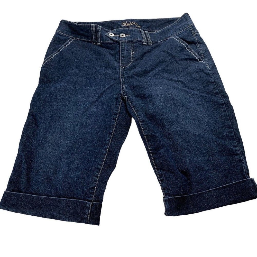 Duplex by Tyte Women's Denim Blue Jean Bermuda Shorts Size 12P​​​​